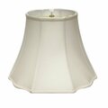 Homeroots 14 in. White Octagon Monay Shantung Lampshade 469548